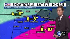 13 First Alert Weather Days issued for major arctic blast & snow Thumbnail