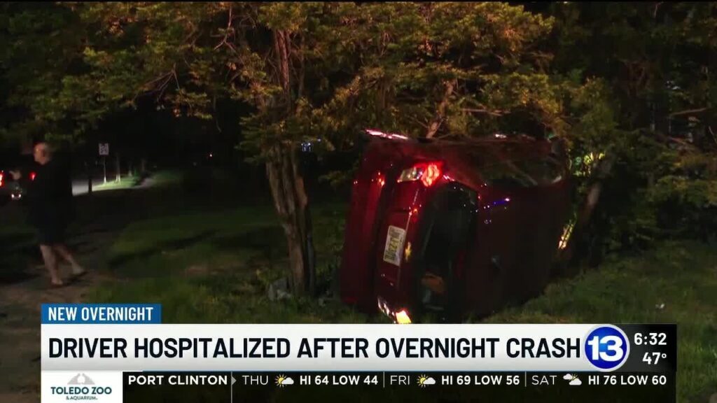 One person hospitalized after Secor crash