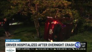 One person hospitalized after Secor crash