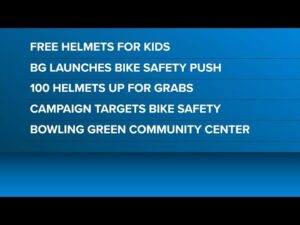 Statewide campaign gives away 100 bike helmets to Bowling Green kids Thumbnail